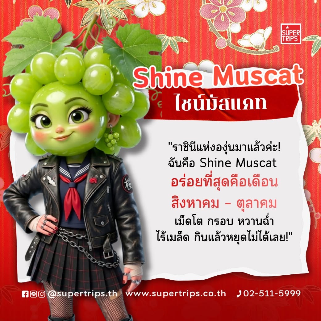 ผลไม้ญี่ปุ่น ฤดูกาล, เที่ยวญี่ปุ่น 2026, สตรอว์เบอร์รี่ญี่ปุ่น เดือนไหน, ผลไม้ญี่ปุ่น เมล่อน พีช, Supertrips วางแผนเที่ยว